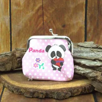 mini Knips Geldbeutel mit Panda Motiv