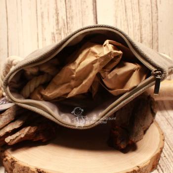 Kosmetiktasche Stoff Glitzer grau Herz