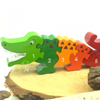 kleines 3D Puzzle Krokodil