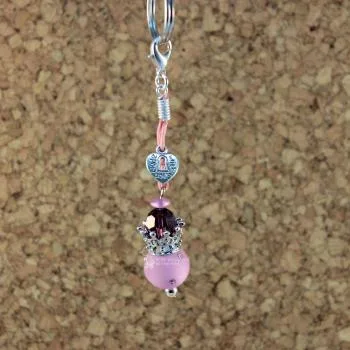 Charmsnhänger als Krone in rosa