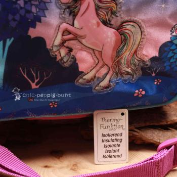 Kindertasche Thermofunktion - isolierend Einhorn lila - blau