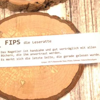 Lesezeichen Leseratte Fips blau gehäkelt - lesezeichen gehäkelt maus fips blau handmade