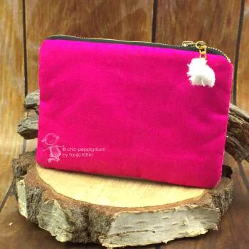 XL-Mäppchen mit Flamingo Motiv in pink