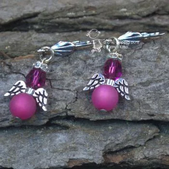 Ohrringe Engel mini - ohrringe engel pink mini