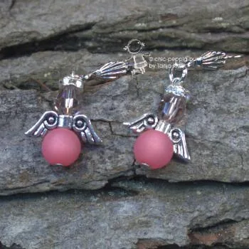 Ohrringe Engel mini - ohrringe engel rosa mini