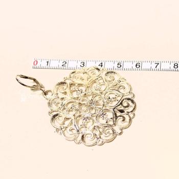 XXL Ornament Ohrringe Versilbert – Große runde Boho Ohrhänger
