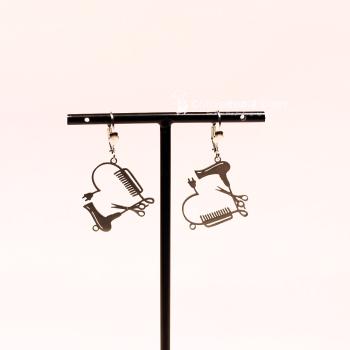 Friseur Schmuck-Set Versilbert – Fön, Kamm & Schere im Set