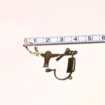 Friseur Schmuck-Set Versilbert – Fön, Kamm & Schere im Set