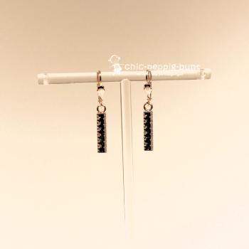 Ohrringe Lineal versilbert