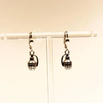 Ohrringe Weihnachten versilbert granat ausgefallenes Motiv - ohrringe modeschmuck versilbert mini
