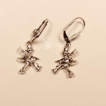 Ohrringe Schornsteinfeger - Kaminkehrer versilbert