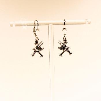 Ohrringe Schornsteinfeger - Kaminkehrer versilbert