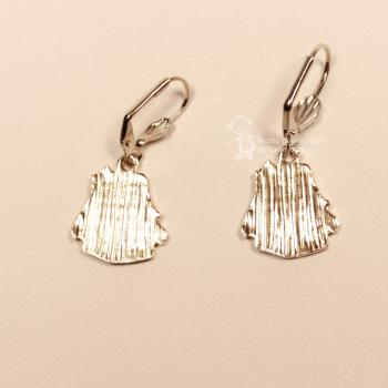 Ohrringe als Hänger Lebkuchehaus braun