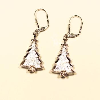 Ohrringe als Hänger Weihnachtsbaum grün