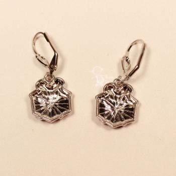 Ohrringe Geschenk Weihnachten rot versilbert