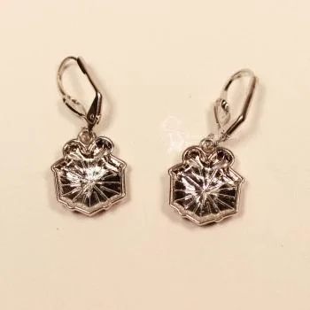 Ohrringe Geschenk Weihnachten rot versilbert - ohrringe modeschmuck versilbert weihnachten geschenk rot weiss