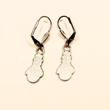 Ohrringe Weihnachten versilbert Schneemann