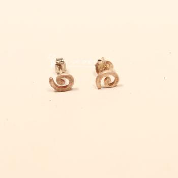 Kleine Spiral Ohrstecker Versilbert – Filigrane Mini Ohrringe