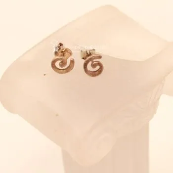 Kleine Spiral Ohrstecker Versilbert – Filigrane Mini Ohrringe - ohrstecker ohrringe modeschmuck antik spirale mini
