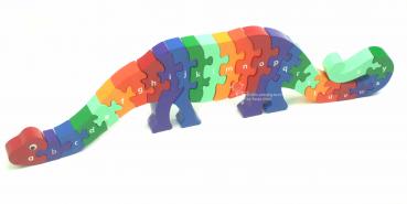 3D Holz Puzzle als Dinosaurier