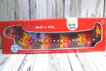 3D Holz Puzzle als Dackel