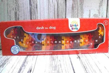 3D Holz Puzzle als Dackel