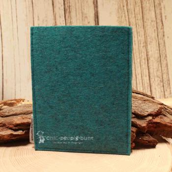 Impfpasshülle Filz türkis Pass - Hülle Reisepassetui