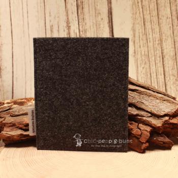 Impfpasshülle Filz hellgrau Pass - Hülle blau weiße Bayern Bordüre