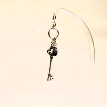 Schlüsselanhänger Schutzengel Schwarz – 2-in-1 Schlüssel & Charmsanhänger