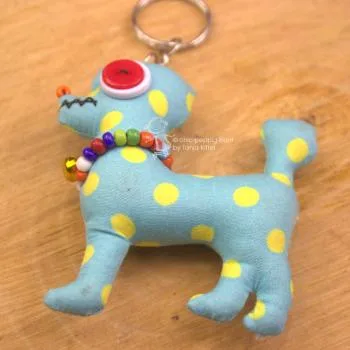 Schlüsselanhänger Monster Hund Pudel - schluesselanhaenger monster bunt hund pudel