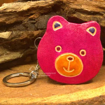 Schlüsselanhänger pinker Bär