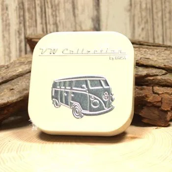 VW T1 Bus Schlüsselanhänger / Taschenbaumler rot - schluesselanhaenger vw t1 bus geschenkbox blech