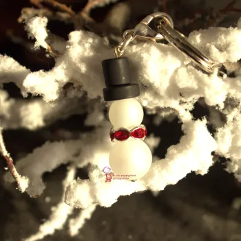 Schneemann als Schlüsselanhänger