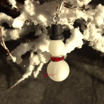 Schneemann als Schlüsselanhänger