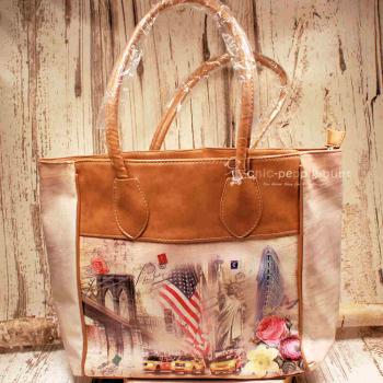 Shoppertasche gros in braun