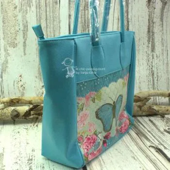 Blaue Shoppertasche gross