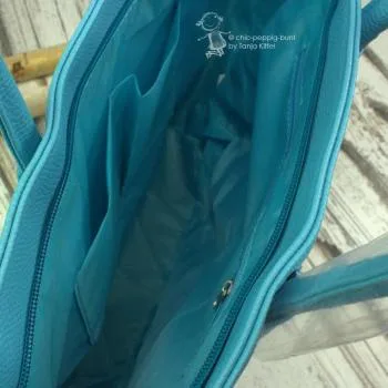 Grosse blaue Shoppertasche