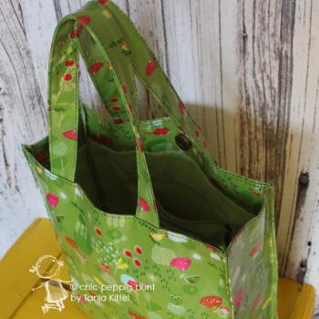 Shopper Tasche klein aus Wachstuch
