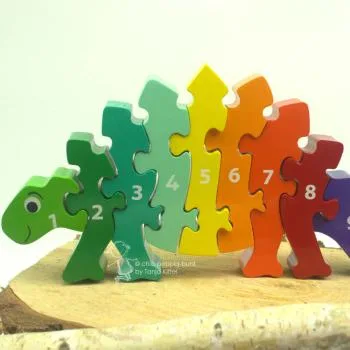 Dinosaurier Stegosaurier als Holz Puzzle