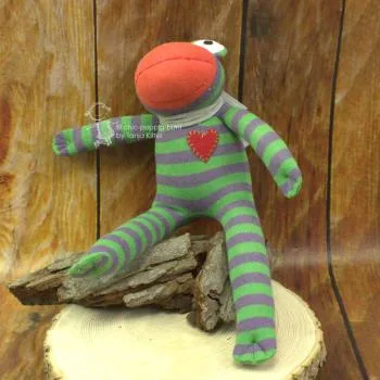 Kuscheltier als kleiner Frosch