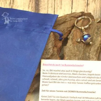 Bummelschnecke als Kettenanhänger