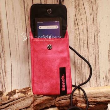 Flaches Design der Bench Handytasche mit verstellbarem schwarzen Segelseil.