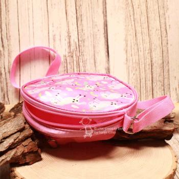 Umhängetasche Kinder rund Einhorn rosa