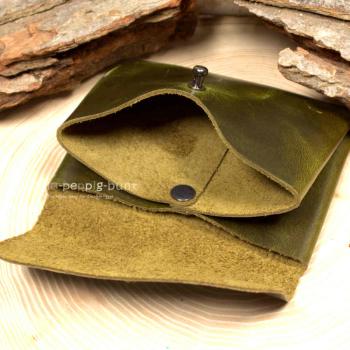 Visitenkartenetui grünes glattleder