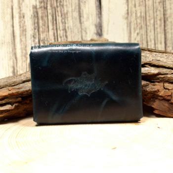 Kartenetui Visitenkartenetui Glatteder türkis-blau