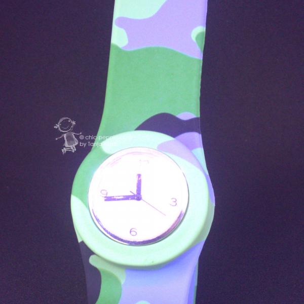 Armbanduhr Slappstixx Silikon grün