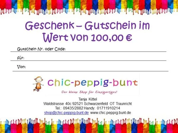75 € Geschenkgutschein