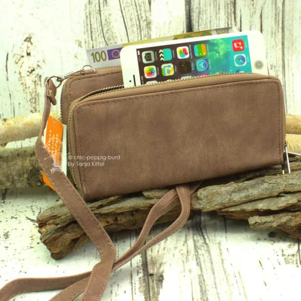 kleine Handtasche-Geldbeutel in altrosa