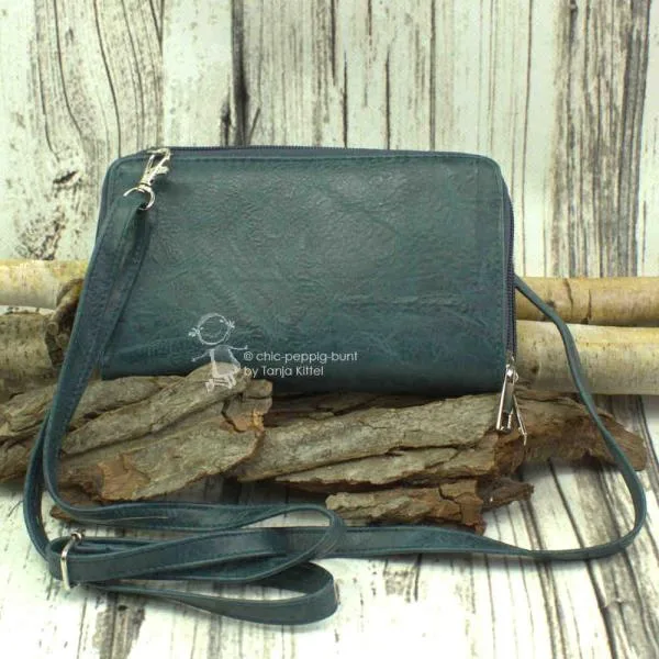 kleine Handtasche-Geldbeutel in blau