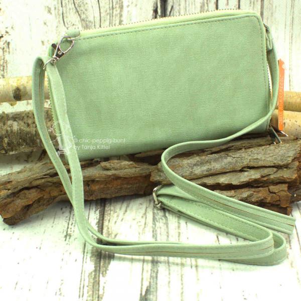 kleine Handtasche-Geldbeutel in mint